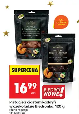 Biedronka Pistacje z ciastem kadayfi w czekoladzie Biedronka oferta