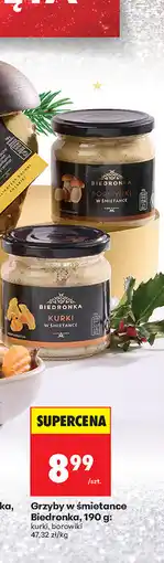 Biedronka Grzyby w śmietance oferta