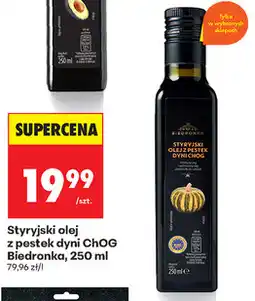 Biedronka Stryjski olej z pestek dyni ChOG Biedronka oferta