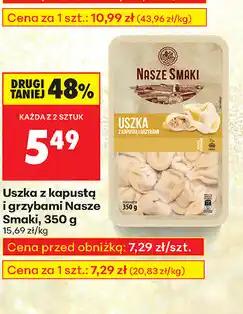 Biedronka uszka z kapustą i grzybami Nasze Smaki oferta
