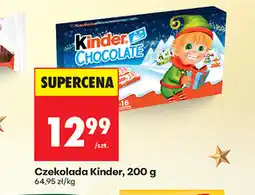 Biedronka Czekolada Kinder oferta
