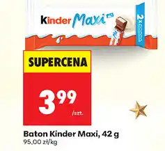 Biedronka baton Kinder Maxi oferta