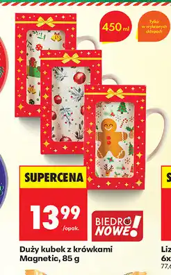 Biedronka Duży kubek z krówkami Magnetic oferta