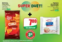 Dino Zestaw - Nachosy Poco Loco + popcorn solony do mikrofali Helio Dino oferta