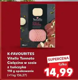 Kaufland Vitello Tonnato Cielęcina w sosie z tuńczyka K-Favourites oferta