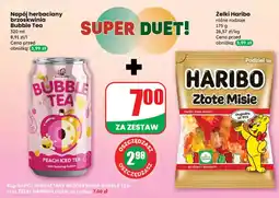 Dino Zestaw - napój herbaciany brzoskwinia Bubble Tea + żelki Haribo oferta