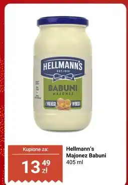 Biedronka Majonez Babuni Hellmann's oferta