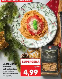 Kaufland Makaron pełnoziarnisty, różne rodzaje La Molisana oferta