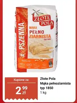 Biedronka Mąka Złote Pola pełnoziarnista typ 1850 oferta