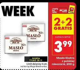 Biedronka Masło Ekstra z polskiej mleczarni oferta