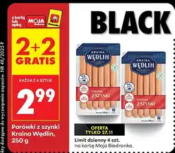 Biedronka Parówki z szynki Kraina Wędlin oferta