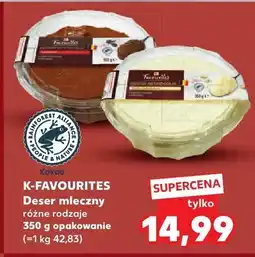 Kaufland Deser mleczny, różne rodzaje K-Favourites oferta