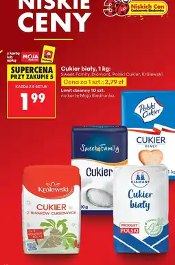 Biedronka Cukier z buraków cukrowych Królewski, 1 kg oferta
