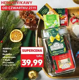 Kaufland Herbata ekspresowa 80 saszetek + słoik Ahmad Tea oferta