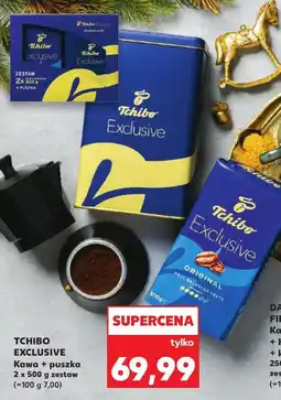 Kaufland Kawa Exclusive + puszka 2x500 g zestaw Tchibo oferta
