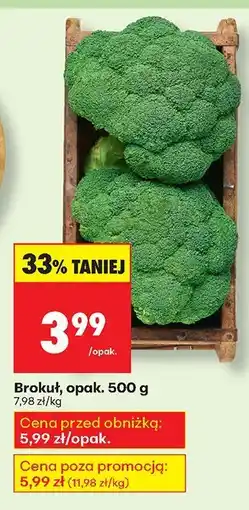 Biedronka Brokuł, opak. 500 g Biedronka oferta