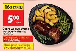 Biedronka Żebra wołowe Wolno Gotowane Warmia oferta
