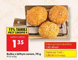 Biedronka Bułka z żółtym serem, 70 g Biedronka oferta