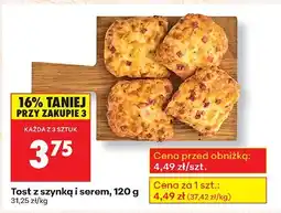 Biedronka Tost z szynką i serem, 120 g Biedronka oferta