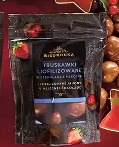 Biedronka Truskawki lub wiśnie liofilizowane w czekoladzie Biedronka 100 g oferta