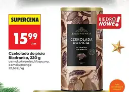 Biedronka Czekolada do picia 220 g, o smaku tiramisu Biedronka oferta