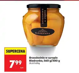 Biedronka Brzoskwinie w syropie 560 g/300 g Biedronka oferta