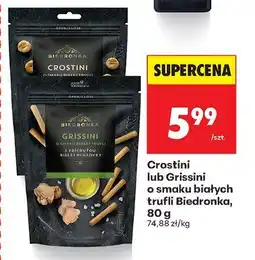 Biedronka Crostini o smaku białych trufli 80 g Biedronka oferta