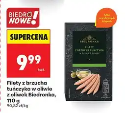 Biedronka Filety z brzucha tuńczyka w oliwie z oliwek 110 g Biedronka oferta