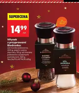 Biedronka Młynek z przyprawami sól morska jodowana, 200 g Biedronka oferta