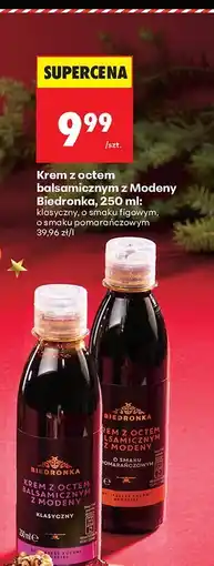 Biedronka Krem z octem balsamicznym z Modeny 250 ml klasyczny Biedronka oferta
