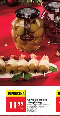 Biedronka Oliwki 390 g/200 g: zielone z papryką Biedronka oferta