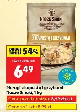 Biedronka Pierogi z kapustą i grzybami Nasze Smaki 1 kg oferta
