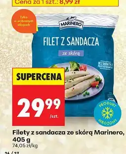 Biedronka Filety z sandacza ze skórą 405 g Marinero oferta