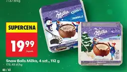 Biedronka Snow Balls Milka, 4 szt., 112 g oferta