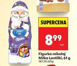 Biedronka Figurka mikołaj Lentilki, 61 g Milka oferta