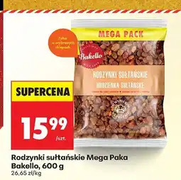 Biedronka Rodzynki sułtańskie Mega Paka Bakello 600 g oferta