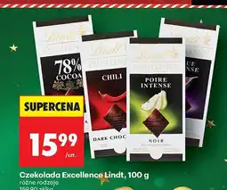 Biedronka Czekolada Excellence Lindt, 100 g różne rodzaje oferta