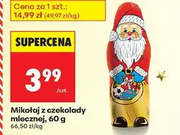 Biedronka Mikołaj z czekolady mlecznej, 60 g Biedronka oferta