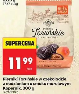 Biedronka Pierniki Toruńskie w czekoladzie z nadzieniem o smaku morelowym 300 g Kopernik oferta
