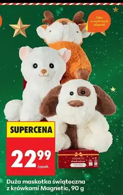 Biedronka Duża maskotka świąteczna z krówkami Magnetic, 90 g oferta