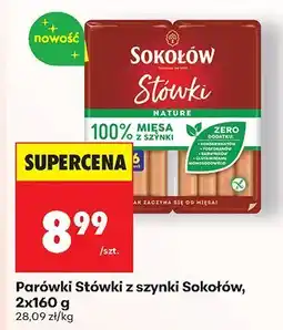 Biedronka Parówki Stówki z szynki 2x160 g Sokołów oferta
