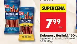 Biedronka Kabanosy legendarny classic 150 g Berlinki oferta