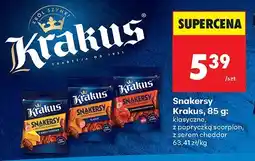 Biedronka Snakersy Krakus, 85 g: klasyczne, z papryką scorpion, cheddar oferta