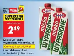 Biedronka Mleko UHT 3,2% Wypasione 1 l Mlekovita oferta