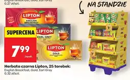 Biedronka Herbata czarna, 25 torebek English Breakfast Lipton oferta