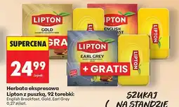 Biedronka Herbata ekspresowa Lipton z puszką oferta