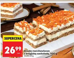 Biedronka Ciasto marchewkowe z belgijską czekoladą, 500g Biedronka oferta
