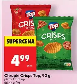 Biedronka Chipsy Chrupki Crisps Top, 90 g: pizza, ketchup oferta