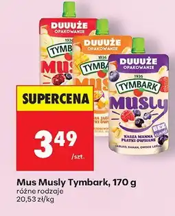 Biedronka Mus Musly Tymbark, 170 g: różne rodzaje oferta