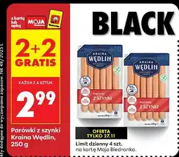 Biedronka Parówki z szynki 250 g Kraina Wędlin oferta
